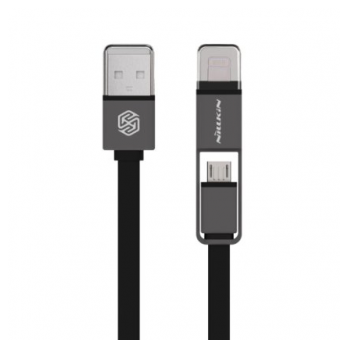 NILLKIN USB kabel Plus 2u1 (Lightning/ Micro) 1,2m crni.