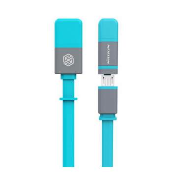 NILLKIN USB kabel Plus II 2u1 (Lightning/ Micro) 1,2m plavi.