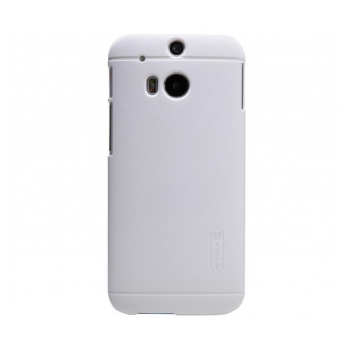 Maska NILLKIN Super Frosted Shield za HTC One M8 bela.