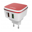 Kucni punjac LDNIO A2405Q dual USB 2.4A FAST CHARGING QC 3.0 + iPhone Lightning kabel beli