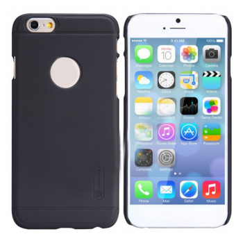 Maska NILLKIN Super Frosted Shield za iPhone 6 Plus crna (sa otvorom za logo)