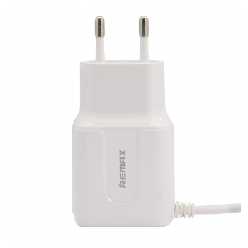 Kucni punjac REMAX RP-U22 HT2/ 1 dual USB 2.4A sa kablom iPhone Lightning beli