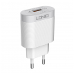 Kucni punjac LDNIO A303Q USB 5V/ 3A (18W) FAST CHARGING QC 3.0 sa kablom USB na Type-C beli