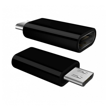 Adapter Micro USB muski na Type-C zenski crni