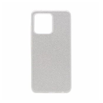 Maska Crystal Dust za Xiaomi Redmi 12C srebrna.