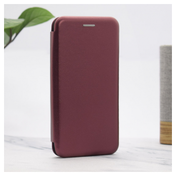 Maska na preklop Coral Book za Xiaomi Redmi 12C violet crvena.
