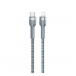 Kabel REMAX Jany Fast charging 20W PD RC-171 Type-C na iPhone Lightning srebrni 1m.