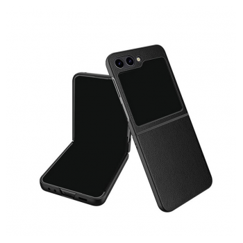 Maska Leather za Samsung Galaxy Z Flip 5 crna