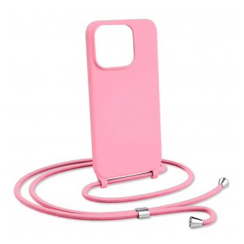 Maska String za iPhone 14 Pro Max roze.