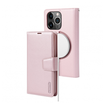 Maska na preklop Hanman Miny Mag Case za iPhone 14 Pro Max roze.
