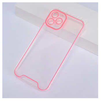 Maska Neon Shine za iPhone 12 Pro roze.