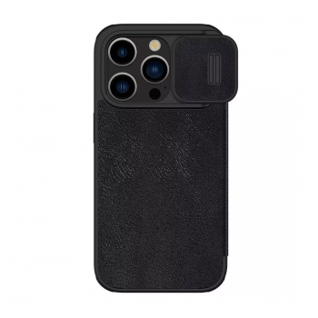 Maska na preklop NILLKIN Qin Pro za iPhone 15 Pro Max crna