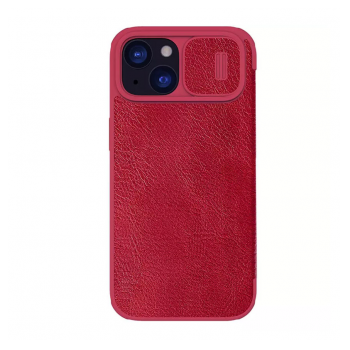 Maska na preklop NILLKIN Qin Pro za iPhone 15 Plus crvena