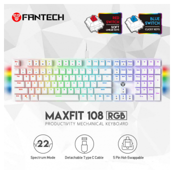 Tastatura Mehanicka Gaming Fantech MK855 RGB Maxfit 108 Space Edition (blue switch)