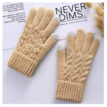 Rukavice za touch screen WINTER krem