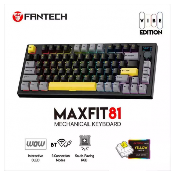 Tastatura Mehanicka Gaming Fantech MK910 RGB Vibe Maxfit 81 Vibrant Utility Wireless (Yellow switch)