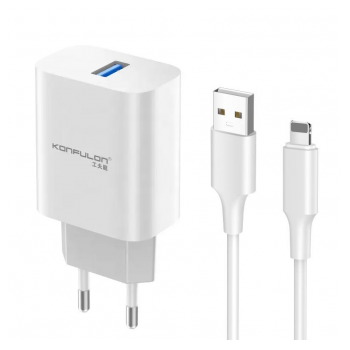 Kucni punjac KONFULON Joko C87 15W sa kablom USB na iPhone Lightning 1m