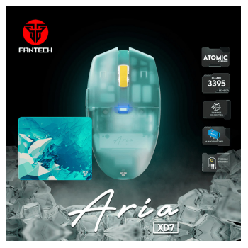 Mis Wireless Gaming Fantech XD7 Aria plavi sa podlogom Fantech MP353 Agile plava