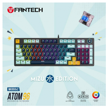 Tastatura Mehanicka Gaming Fantech MK890 RGB Atom 96 navy (BLUE switch)