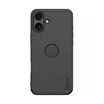 Maska NILLKIN Super Frosted Shield Pro za iPhone 16 (sa logom) crna