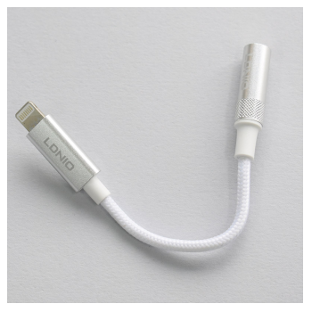 Adapter LDNIO LSY80i 3.5mm za slusalice iPhone Lightning na 3.5mm beli