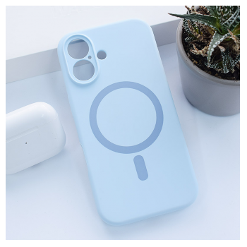 Maska Mag Case PureTone za iPhone 16 svetlo plava