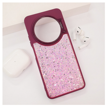 Maska Crystal Dots za Xiaomi Redmi 14C/ A4 (2025) bordo