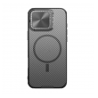 Maska NILLKIN CamShield Prop Magnetic za iPhone 16 Pro Max transparent crna