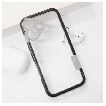 Maska Wallnut Bumper za iPhone 16 Plus crna