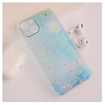 Maska Fluid Color za iPhone 13  svetlo plava.
