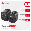 Univerzalni Multi Adapter Fantech TAC1 Power Cube 20W PD QC 3.0 20W crni