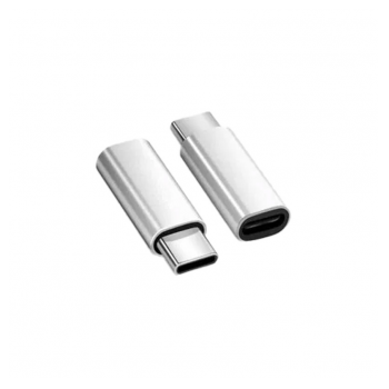 Adapter Type-C muski na Lightning zenski sivi