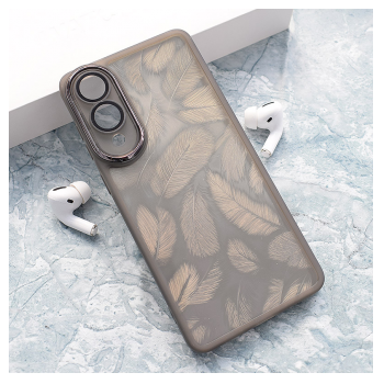 Maska Glitter Feather za Samsung S25 Edge crna