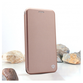 Maska na preklop Teracell Flip Premium za Honor X8c roze zlatna