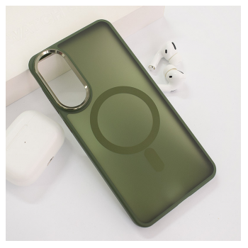 Maska Mag Case Candy Shield za Samsung S25 Edge tamno zelena