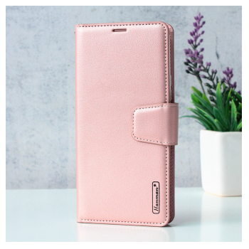 Maska na preklop Hanman Mill za Honor 400 Lite roze