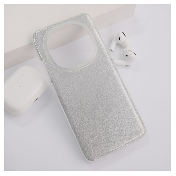 Maska Crystal Dust za Xiaomi Redmi Note 14 Pro Plus 5G (EU) srebrna
