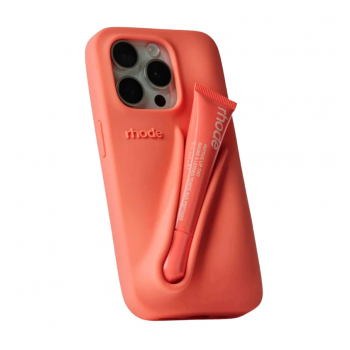Maska Rhode LIP CASE + LIP TINT za iPhone 16 Pro peach pit