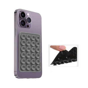 Octobuddy stiker za telefon dvostrani sivi