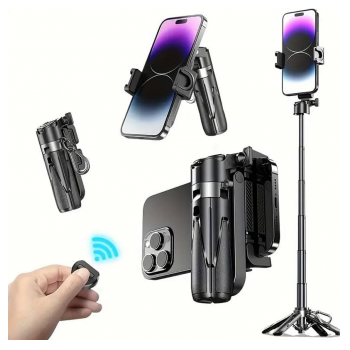 Visenamenski stativ za telefon P15 Mini crni