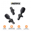 Bezicni mikrofon Lavalier REMAX K10 2u1 za mobilni telefon Type-C crni
