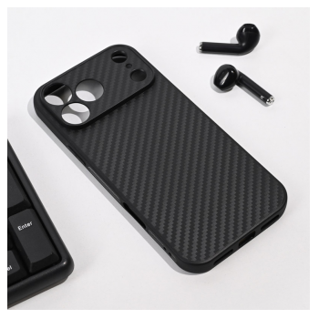 Maska Carbon fiber za iPhone 17 Pro/ 18 Pro crna