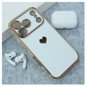 Maska Heart Frame za iPhone 17 Pro/ 18 Pro bela