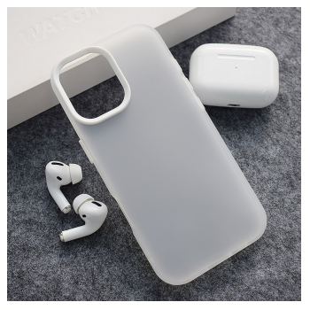 Maska Electro Glow Frame za iPhone 17 bela