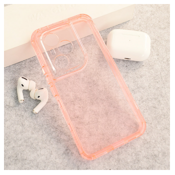 Maska Color Transparent za Honor 400 Pro roze