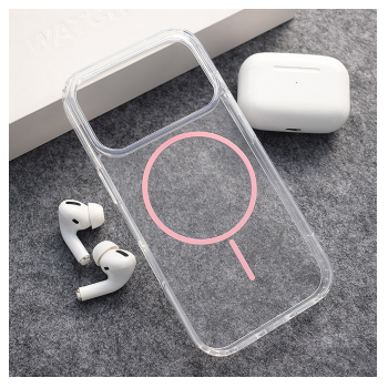 Maska Mag Case Clear Slim za iPhone 17 Pro roze