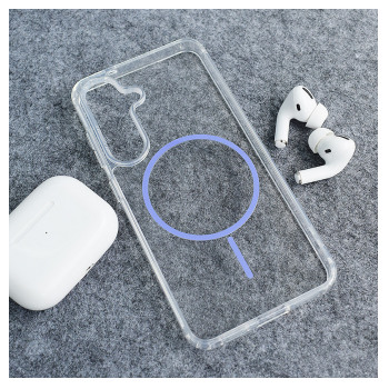 Maska Mag Case Clear Slim za Samsung S25/ S931B ljubicasta