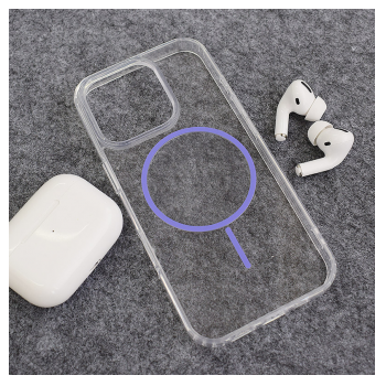 Maska Mag Case Clear Slim za iPhone 16 Pro ljubicasta