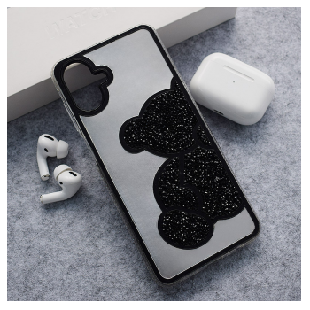 Maska Teddy Bear za Samsung A07/ A075F/ A08/ A085F crna