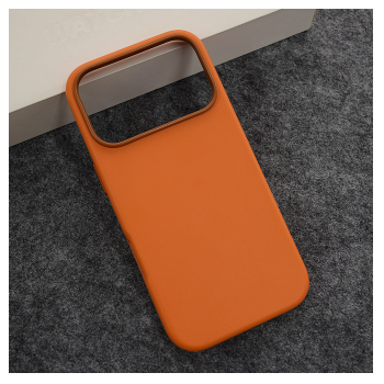 Maska Beautiful Shine Leather za iPhone 17 Pro/ 18 Pro narandzasta
